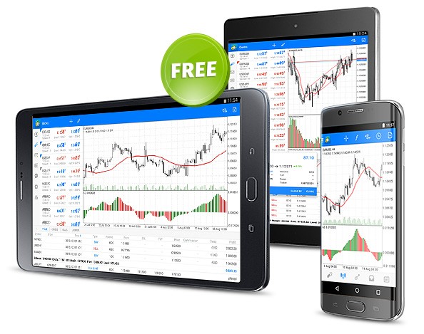 免费下载适用于 Android 智能手机和平板电脑的 MetaTrader 5